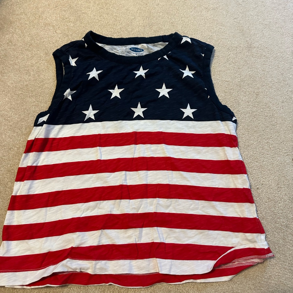 Old Navy size medium flag shirt